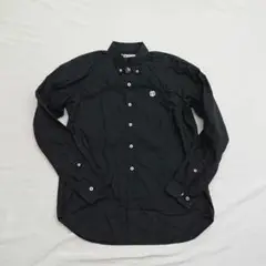 aape A BATHING APE ブラック 長袖 BD シャツ M