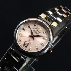SEIKO セイコー LUKIA ルキア ソーラー ピンク文字盤 3針2012年