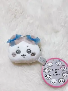 【新品・タグ付き】ちいかわ　リボン　がま口　ハチワレ