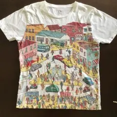 Where's Wally? Tシャツ Sサイズ　グラニフ　ウォーリーを探せ