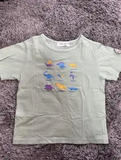 moo non non 恐竜プリント Tシャツ 130 ダイナソー