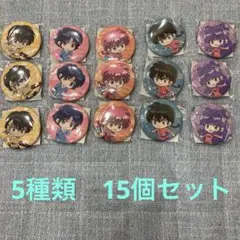 ローソン　らんま1/2 オリジナル缶バッジ　全5種　コンプリート　15点