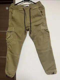 カーゴパンツ カーキ ドローストリング