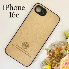 iPhone 16e ファブリック調ソフトケース BE ☆おまけガラスフィルム付
