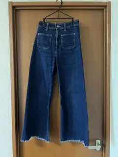 ZARA マリンストレートデニムパンツ 34