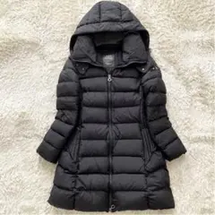 【美品】TATRAS ポリテアマ ロングダウンコート Aライン ブラック 01