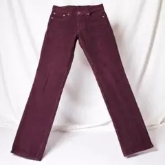 【美品】リーバイス 511 スリム コーデュロイパンツ バーガンディ W29