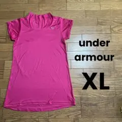 美品　XL  under armour  アンダーアーマー　ピンク　Tシャツ