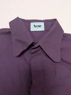 Acne　アクネ　シャツ　バーガンディ　44
