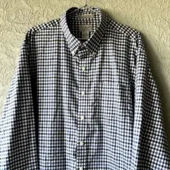 LLbeanエルエルビーン長袖シャツボタンダウンメンズXL綿ギンガムチェック