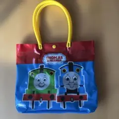 トーマスと仲間たち ビニールバッグ 縦23×横29センチ小さめバッグ