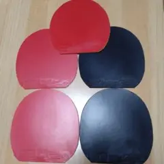 卓球ラバー。５枚セット。