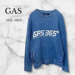 GAS ガス トレーナー スウェット ポケット付 カジュアル コットン100％
