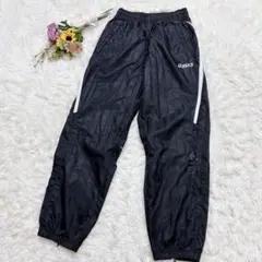 asics　アシックス【Ｓ】トレーニングパンツ　ウインドブレーカー　ブラック
