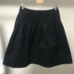 FOXEY NEW YORKミニスカート フレア ブラック ギャザー ブラック