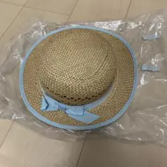 Peter Rabbit 麦わら帽子 51cm ベージュ/水色