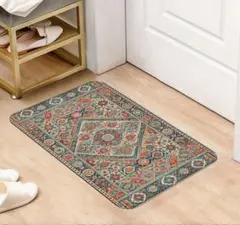 新品☆マット☆ペルシャスタイル☆滑り止め付☆ふわふわ☆気持ち良い☆色合い素敵☆