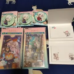 まふまふ くじ C賞スマホスタンド E賞付箋 F賞缶バッジセット