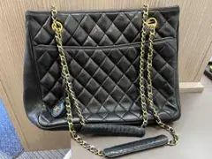 ★CHANEL シャネル マトラッセ チェーントートバッグ ラムスキン