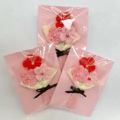 枯れない花束　ミニブーケ　セット　ピンク