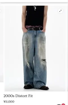 2000s Distort Fit denim XL