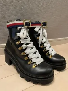 送料込み/Gucci ブーツ、ストラップ取り外し可能。