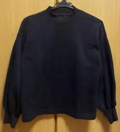 GU　モックネックスウェット　ブラック　Mサイズ
