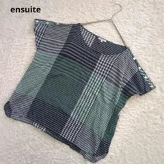 ensuite エンスウィート ノースリーブブラウス　Lサイズ 透け感　ゆったり