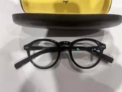MOSCOT MILTZEN ブラック ラウンド型メガネ