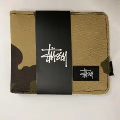 Stüssy 迷彩 二つ折り財布 箱付き