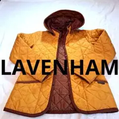【LAVENHAM 】キルティングジャケット38レアカラーフード取り外し可能