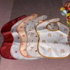 ベビーエプロン 5枚セット 防水素材