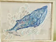 クジラ 切り絵 アート作品