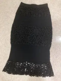 DOLCEu0026GABBANA♡マクラメレース 花柄タイトスカート