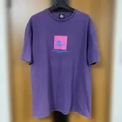 【格安】CAMP7 パープル×ピンク Tシャツ XLキャンプセブン ボックスロゴ