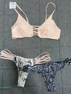 水着 パイソンビキニ 海外インポート　M新品