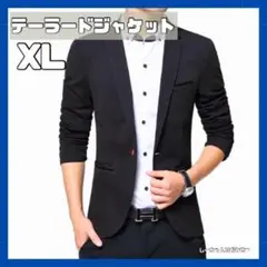 卒業式 入学式に最適✨ ブラック テーラードジャケット XL 春 秋