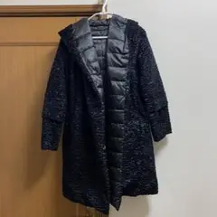 【新品】S MaxMara ロングコート フード付 リバーシブル ブラック 36