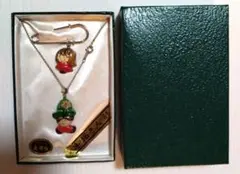 九谷焼 手描き人形ネックレスとブローチ （新品）セット