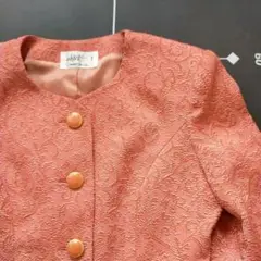 舞台衣装　objet ノーカラージャケット ピンク