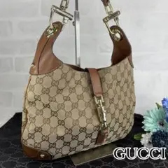 グッチ ジャッキー ワンショルダーバッグ ホースビット金具 GG柄