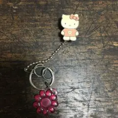 昭和レトロ キティ クリップ付きキーホルダー