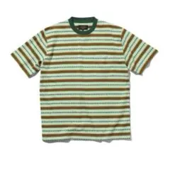 BEAMS PLUS / ジャカード ホリゾンタル ストライプ ポケットTシャツ