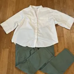 GU ジーユー 白 シャツ GAP パンツ