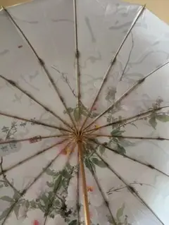花柄日傘 薄紫色