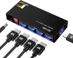 HDMI分配器 4K HDMI2.0 電源アダプター 日本語説明書付属
