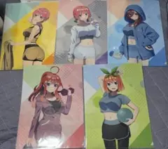 五等分の花嫁 MOLLY ONLINE スクラッチ クリアファイル 5種