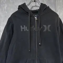 Hurley ブラック ジップアップパーカー M 裏起毛