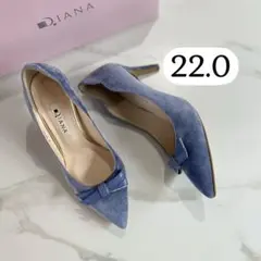 DIANA ダイアナ　リボンパンプス　22.0