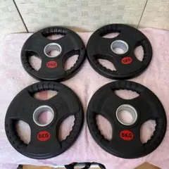 か 5KGラバーダンベルプレート4枚セット 合計20kg